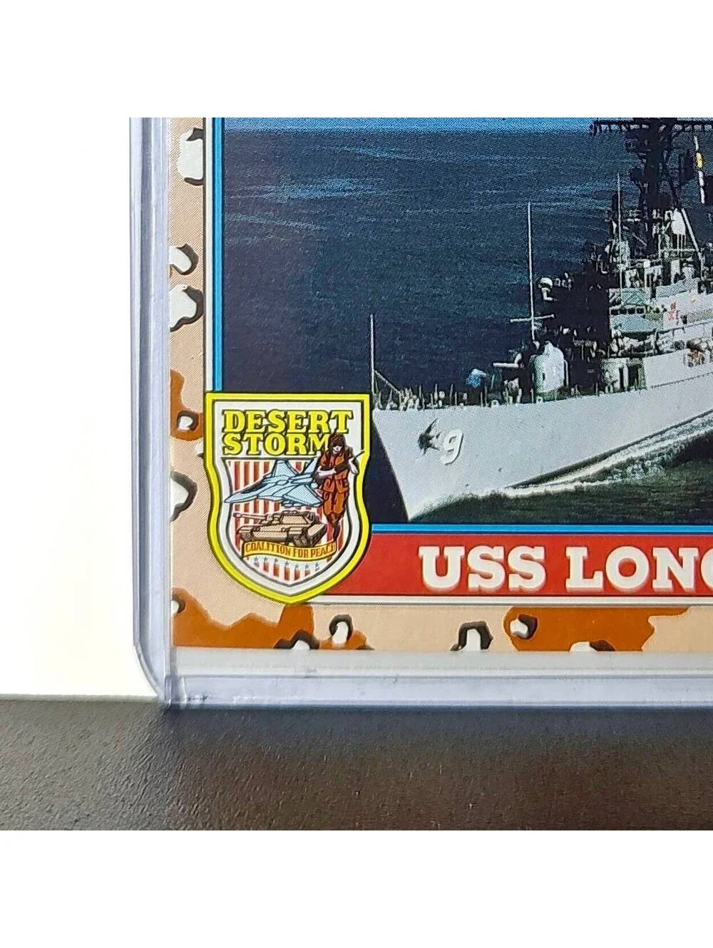 USS Long Beach 1991 Topps Desert Storm #121 Card